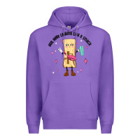Purple out here looking like a snack Premium Hoodie - MaliasSmallBusiness
