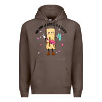 Coffee out here looking like a snack Premium Hoodie - MaliasSmallBusiness