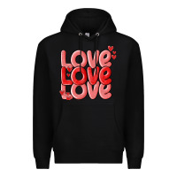 Black love valentines day Premium Hoodie - MaliasSmallBusiness