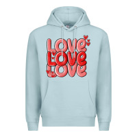 Blue Mist love valentines day Premium Hoodie - MaliasSmallBusiness