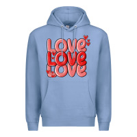 Colony Blue love valentines day Premium Hoodie - MaliasSmallBusiness