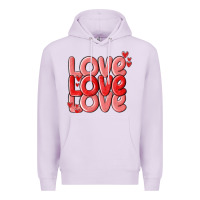 Lilac love valentines day Premium Hoodie - MaliasSmallBusiness
