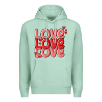 Seafoam love valentines day Premium Hoodie - MaliasSmallBusiness