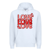 White love valentines day Premium Hoodie - MaliasSmallBusiness
