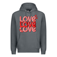 Rock love valentines day Premium Hoodie - MaliasSmallBusiness