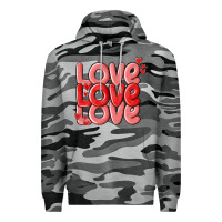 Slate Camo love valentines day Premium Hoodie - MaliasSmallBusiness