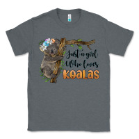 Charcoal Heather just a girl who loves koalas Classic Tee - BarkalooDesign