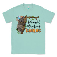 Seafoam just a girl who loves koalas Classic Tee - BarkalooDesign