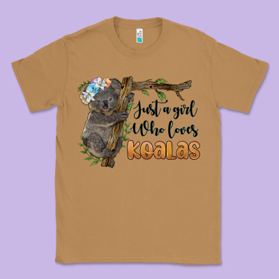 Just A Girl Who Loves Koalas Classic Tee Designed By Barkaloodesign