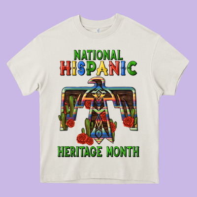 Thunderbird Hispanic Heritage Month Heavy Core Tee Designed By Bundleandbundleshop