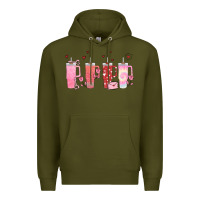 Army Green obsessive cup disorder valentines day Premium Hoodie - MaliasSmallBusiness