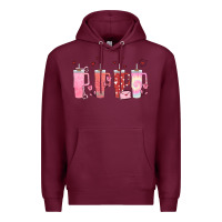 Burgundy obsessive cup disorder valentines day Premium Hoodie - MaliasSmallBusiness