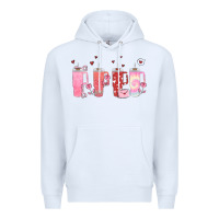 White obsessive cup disorder valentines day Premium Hoodie - MaliasSmallBusiness