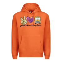 Carrot peace love bus driver Premium Hoodie - MaliasSmallBusiness