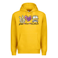 Lemon peace love bus driver Premium Hoodie - MaliasSmallBusiness