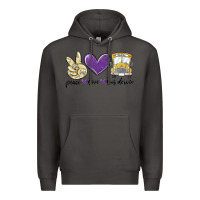 Smoke peace love bus driver Premium Hoodie - MaliasSmallBusiness