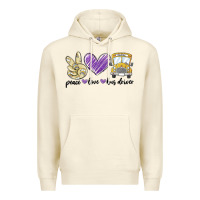 Sandshell peace love bus driver Premium Hoodie - MaliasSmallBusiness