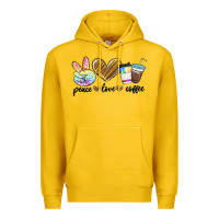 Lemon peace love coffee Premium Hoodie - MaliasSmallBusiness