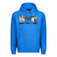 True Royal peace love coffee Premium Hoodie - MaliasSmallBusiness