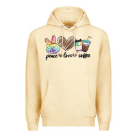 Pina Colada peace love coffee Premium Hoodie - MaliasSmallBusiness