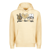 Pina Colada peace love eyes Premium Hoodie - MaliasSmallBusiness