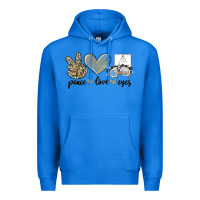 True Royal peace love eyes Premium Hoodie - MaliasSmallBusiness