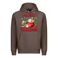 Coffee merry booksmas Premium Hoodie - MaliasSmallBusiness