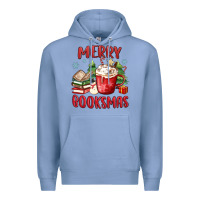 Colony Blue merry booksmas Premium Hoodie - MaliasSmallBusiness