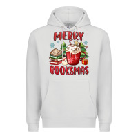 Dove Grey merry booksmas Premium Hoodie - MaliasSmallBusiness