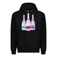 Black pop clink fizz champagne bubbly Premium Hoodie - MaliasSmallBusiness