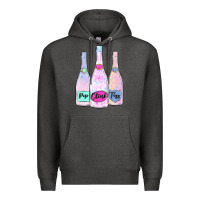 Charcoal Heather pop clink fizz champagne bubbly Premium Hoodie - MaliasSmallBusiness