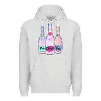 Dove Grey pop clink fizz champagne bubbly Premium Hoodie - MaliasSmallBusiness