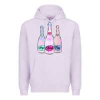 Lilac pop clink fizz champagne bubbly Premium Hoodie - MaliasSmallBusiness