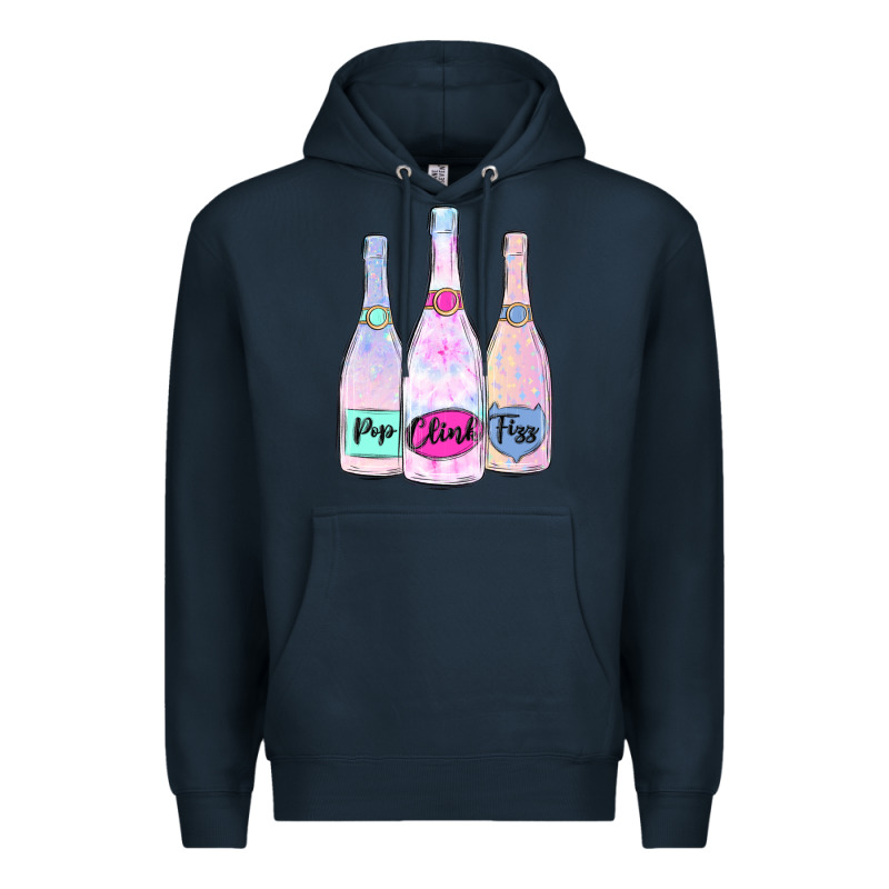 Pop Clink Fizz Champagne Bubbly Premium Hoodie by MaliasSmallBusiness | Teevron