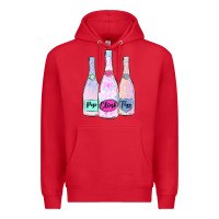 Red pop clink fizz champagne bubbly Premium Hoodie - MaliasSmallBusiness