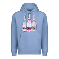 Colony Blue pop clink fizz champagne bubbly Premium Hoodie - MaliasSmallBusiness