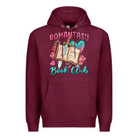 Burgundy romantasy book club Premium Hoodie - MaliasSmallBusiness