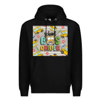 Black school bus driver Premium Hoodie - MaliasSmallBusiness