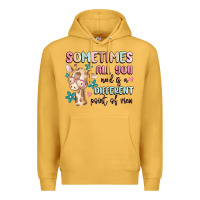 Mustard sometimes all you need is a different point of  vi Premium Hoodie - MaliasSmallBusiness