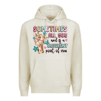 Oatmeal Heather sometimes all you need is a different point of  vi Premium Hoodie - MaliasSmallBusiness