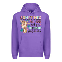 Purple sometimes all you need is a different point of  vi Premium Hoodie - MaliasSmallBusiness