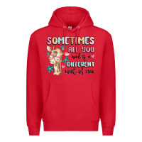 Red sometimes all you need is a different point of  vi Premium Hoodie - MaliasSmallBusiness