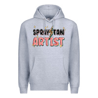 Heather Grey spray tan artist Premium Hoodie - MaliasSmallBusiness