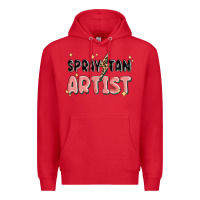 Red spray tan artist Premium Hoodie - MaliasSmallBusiness