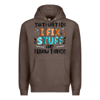 Coffee thats what i do i fix stuff and i know things Premium Hoodie - MaliasSmallBusiness