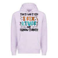 Lilac thats what i do i fix stuff and i know things Premium Hoodie - MaliasSmallBusiness