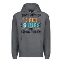 Rock thats what i do i fix stuff and i know things Premium Hoodie - MaliasSmallBusiness