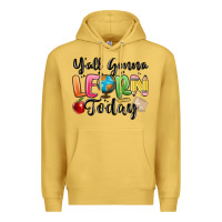 Antique Gold yall gonna learn today Premium Hoodie - MaliasSmallBusiness