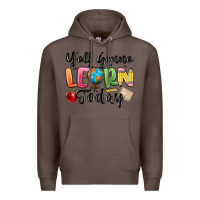 Coffee yall gonna learn today Premium Hoodie - MaliasSmallBusiness