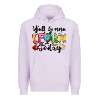 Lilac yall gonna learn today Premium Hoodie - MaliasSmallBusiness